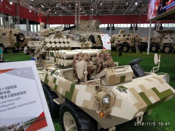 Семейство машин NORINCO Lynx CS/VP16B 6x6. САУ и РСЗО на лёгком шасси